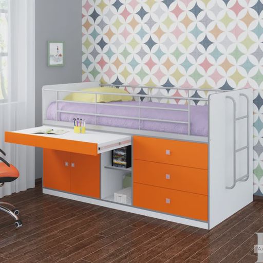 Кровать-чердак «Дюймовочка 6»